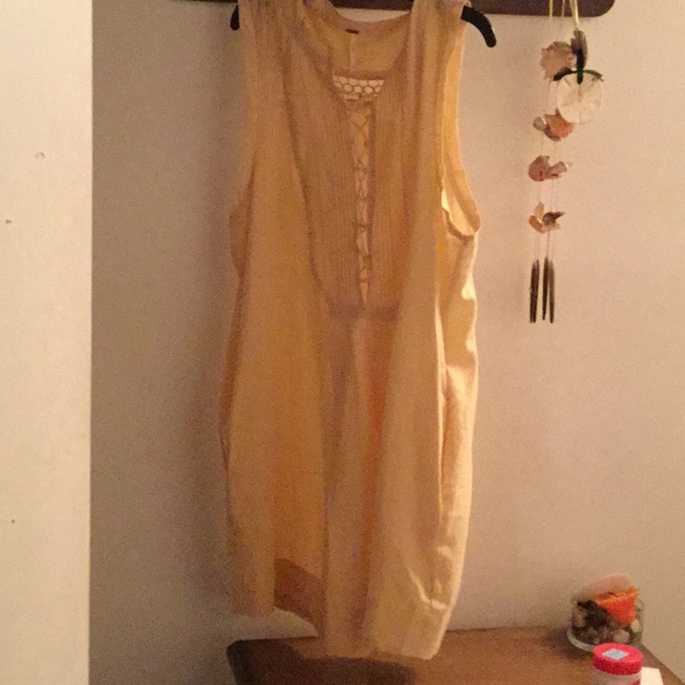 Free people yellow sun dress-NFS so not buy
